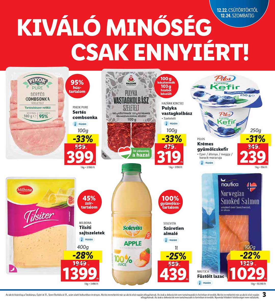 lidl-tatabanya akciós újság 3 oldal